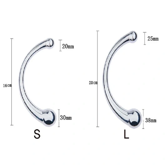 Double Hook Stainless 5858 Elegant Anal Steel Ended 0707